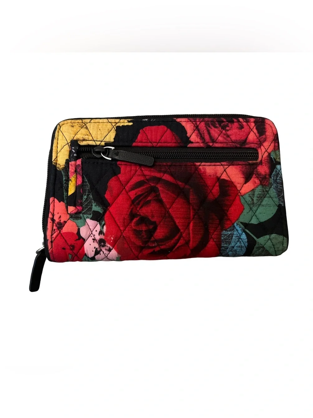 VERA BRADLEY RFID Turnlock Wallet HAVANA ROSE TURN LOCK Clutch